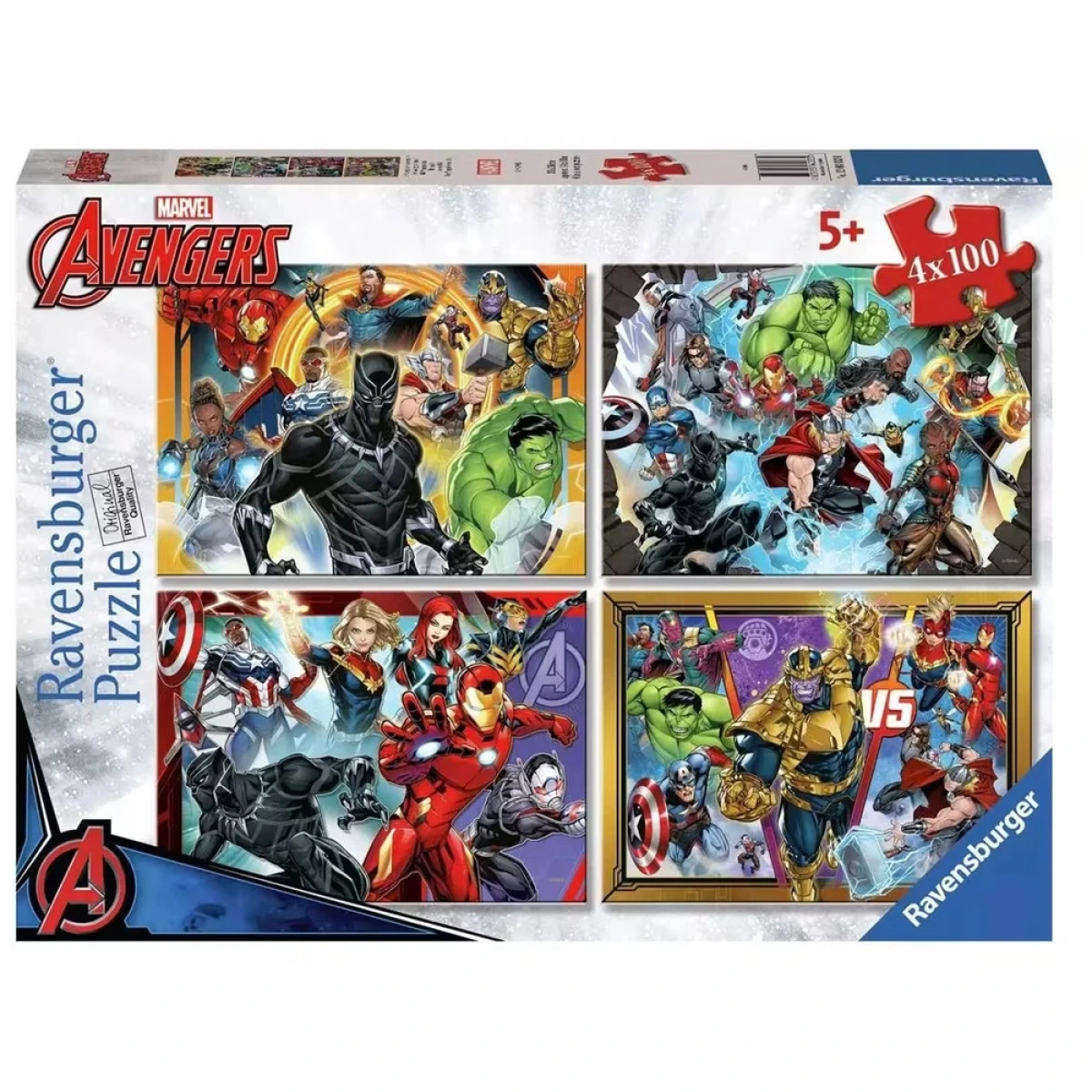 RAVENSBURGER ΠΑΖΛ 4X100ΤΕΜ. AVENGERS 12004033