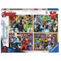 RAVENSBURGER ΠΑΖΛ 4X100ΤΕΜ. AVENGERS 12004033