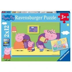 RAVENSBURGER ΠΑΖΛ 2X12ΤΕΜ. PEPPA PIG 07596