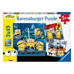 RAVENSBURGER MINIONS PUZZLE (3X49 PIECES) 05082