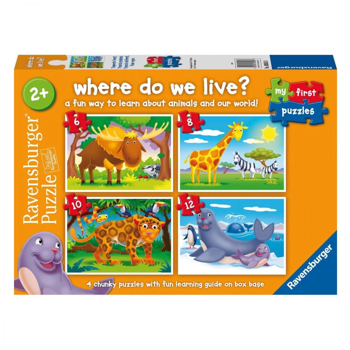RAVENSBURGER ΤΑ ΠΡΩΤΑ ΜΟΥ ΠΑΖΛ ΖΩΑ ΤΟΥ ΚΟΣΜΟΥ (6/8/10/12 ΤΕΜΑΧΙΑ) 03058