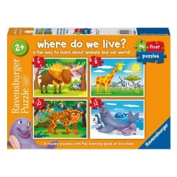RAVENSBURGER ΤΑ ΠΡΩΤΑ ΜΟΥ ΠΑΖΛ ΖΩΑ ΤΟΥ ΚΟΣΜΟΥ (6/8/10/12 ΤΕΜΑΧΙΑ) 03058