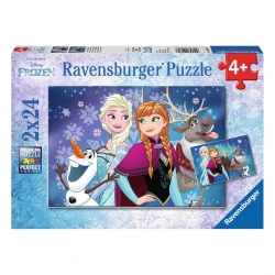 RAVENSBURGER ΠΑΖΛ 2X24 ΨΥΧΡΑ & ΑΝΑΠΟΔΑ 9074