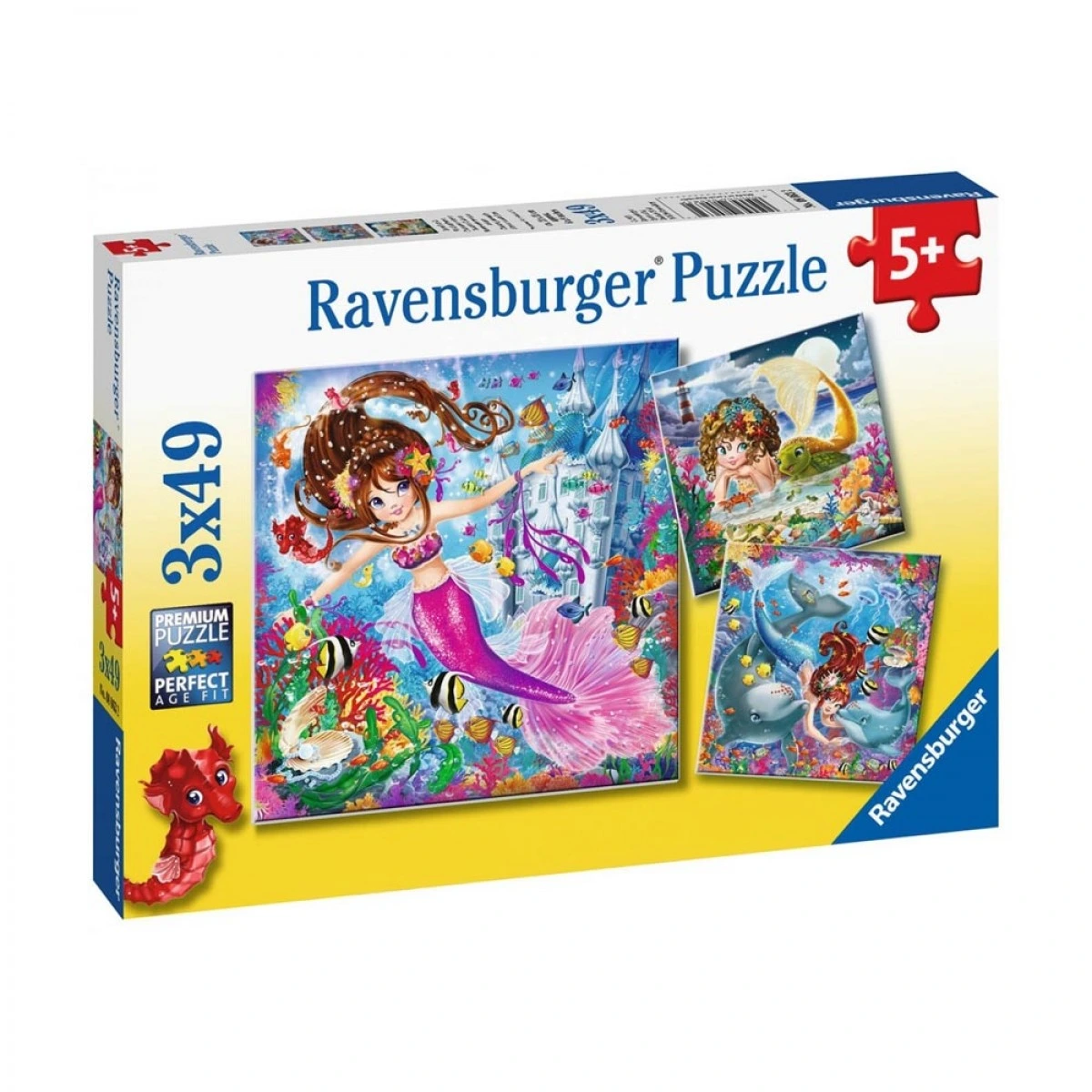 RAVENSBURGER PUZZLE 3X49 PIECES OF MERMAIDS 08063
