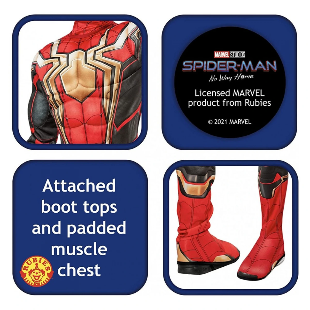 RUBIES SPIDER MAN V1 DELUXE COSTUME 702749