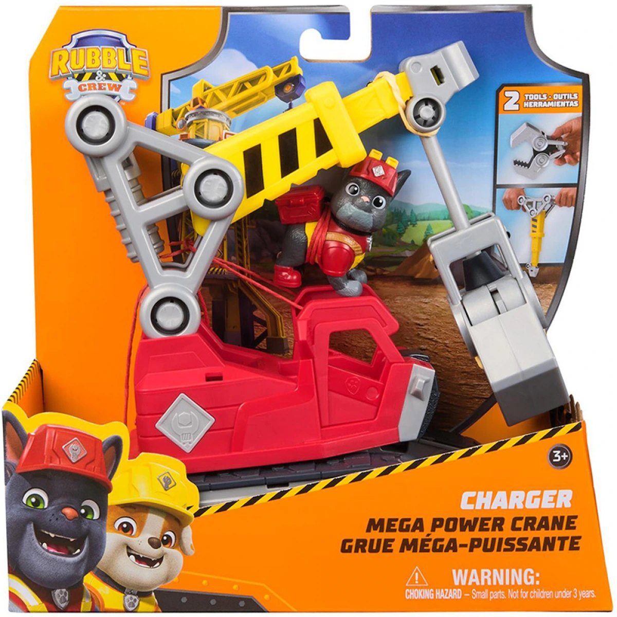 SPIN MASTER RUMBLE & CREW: CHARGER - MEGA POWER CRANE VEHICLE 6073295