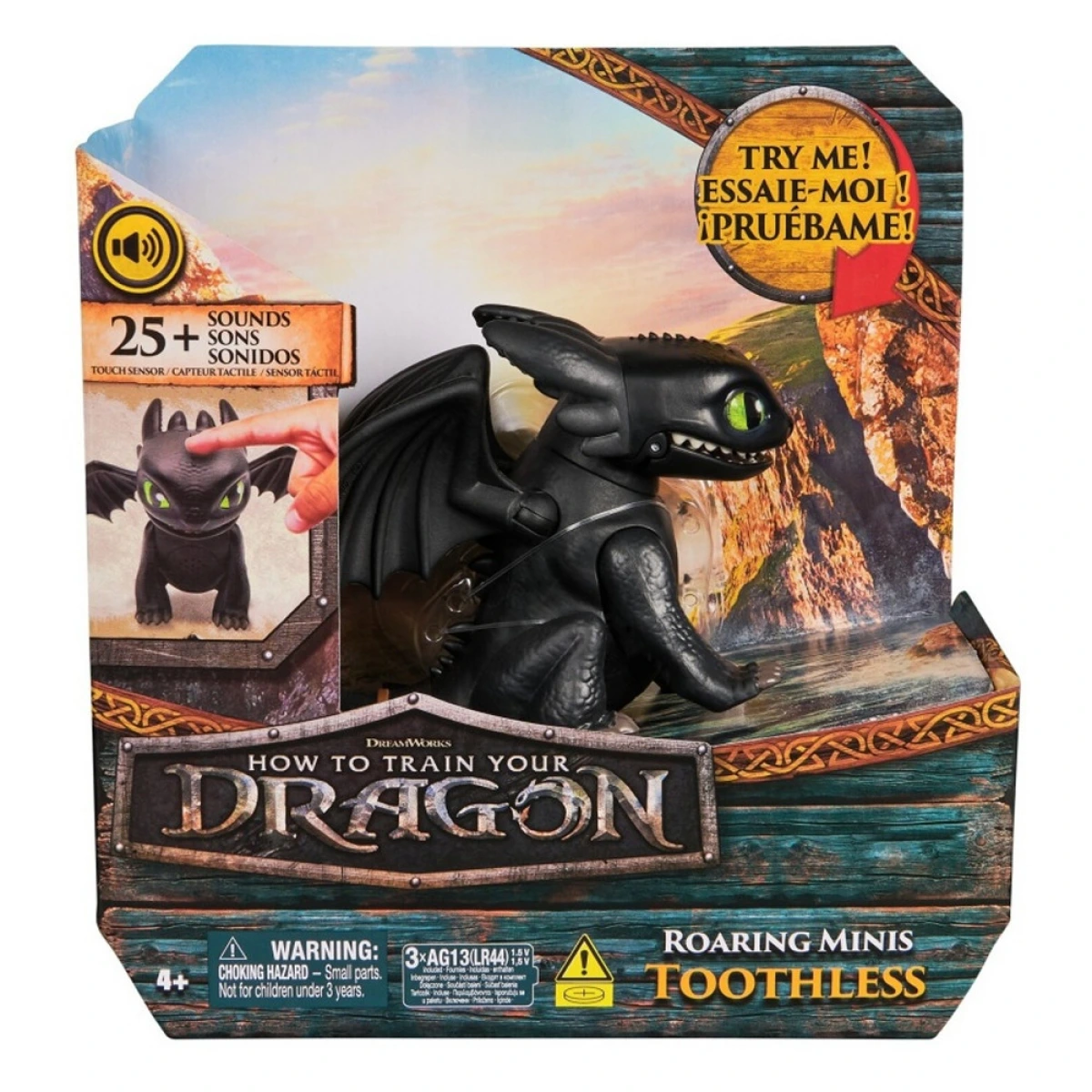 SPIN MASTER HOW TO TRAIN YOUR DRAGON ROARING MINIS TOOTHLESS ACTION FIGURE 20121465