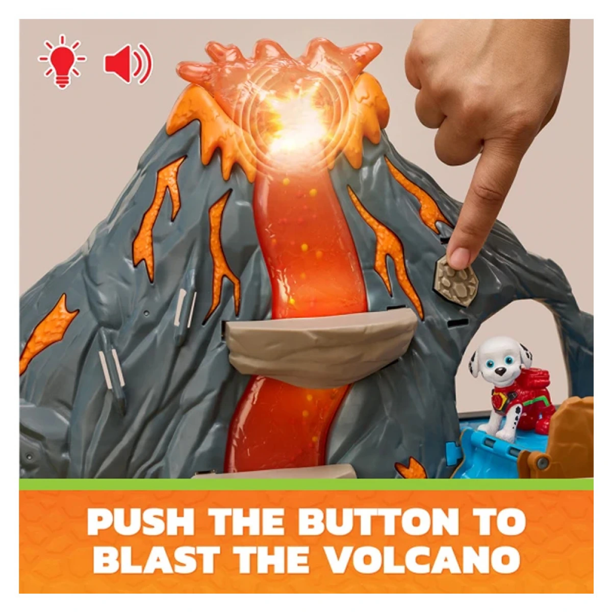 SPIN MASTER PAW PATROL :DINO MOVIE -VOLCANO RESCUE PLAYSET 6076336