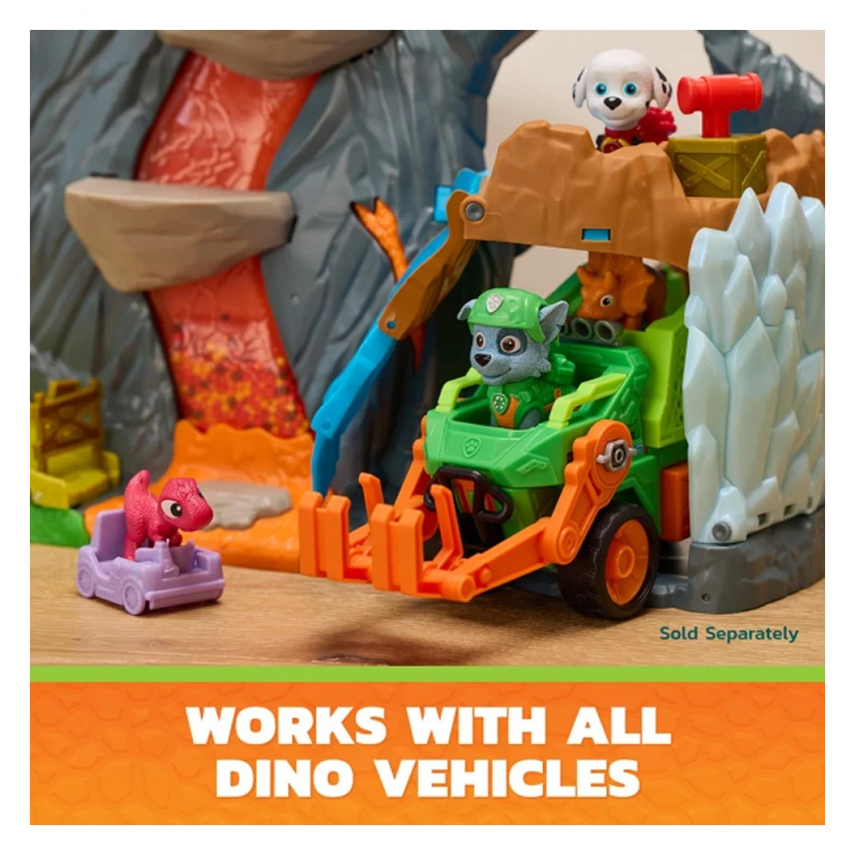 SPIN MASTER PAW PATROL :DINO MOVIE -VOLCANO RESCUE PLAYSET 6076336