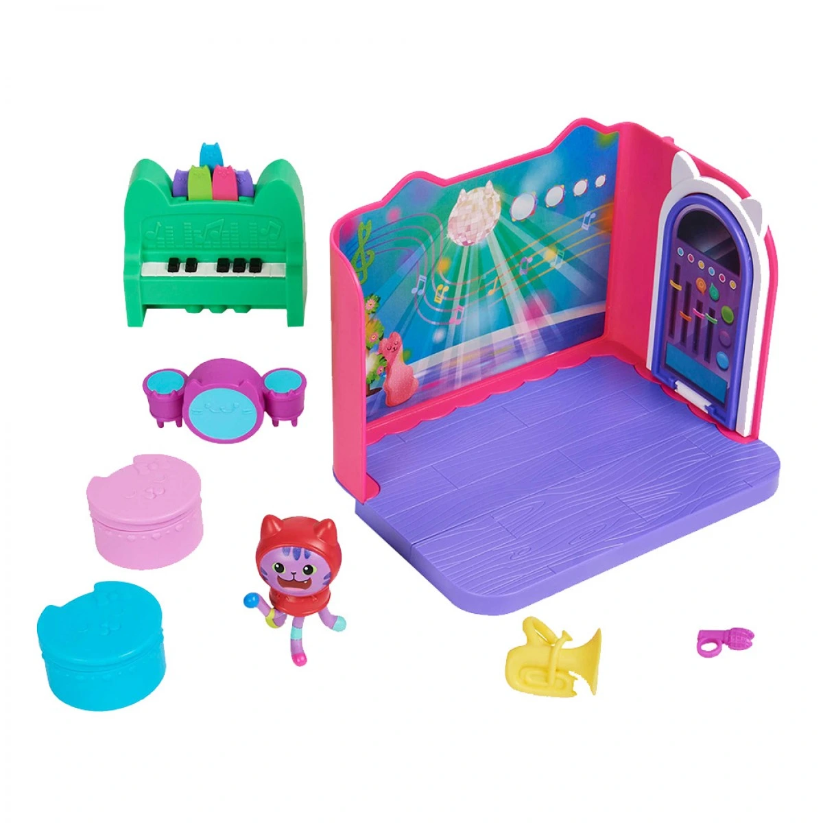 SPIN MASTER GABBY'S DOLLHOYSE DANIEL JAMES CATNIP GROOVY MUSIC ROOM 90130