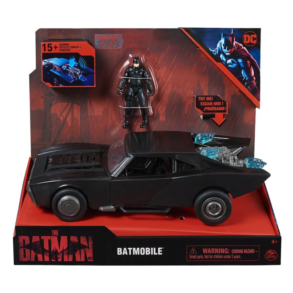 SPIN MASTER DC THE BATMAN: BATMOBILE ΜΕ ΦΙΓΟΥΡΑ 6060519