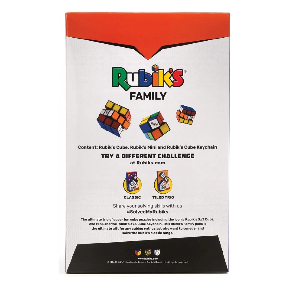 SPIN MASTER RUBIK'S CUBE: ΟΙΚΟΓΕΝΕΙΑΚΗ ΣΥΣΚΕΥΑΣΙΑ ΔΩΡΟΥ (3 ΤΕΜΑΧΙΑ) 6064015