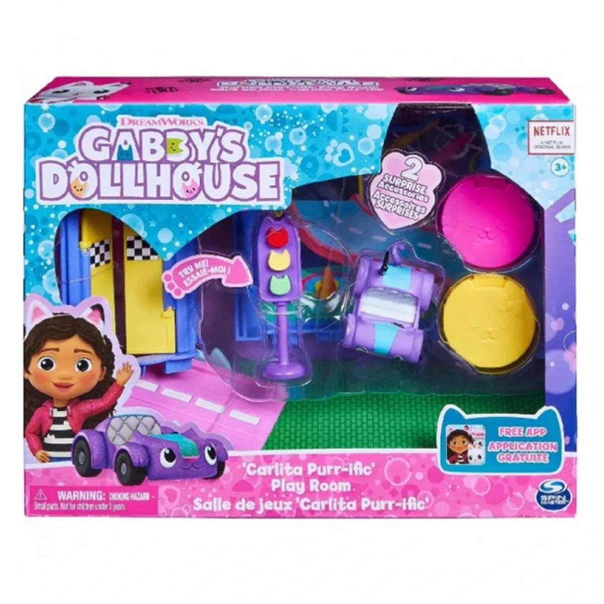 SPIN MASTER GABBY'S DOLLHOUSE: BABY BOX CRAFT-A-RIFFIC ROOM - ART STUDY DELUXE ROOM SET 6068300