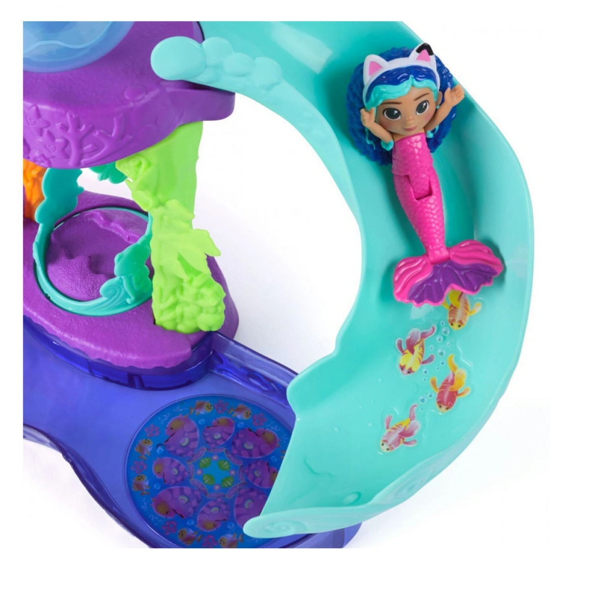 SPIN MASTER GABBY`S DOLLHOUSE : THE MOVIE-'MERCAT'S' COLORFUL KITTY AQUARIUM PLAYSET 6074401