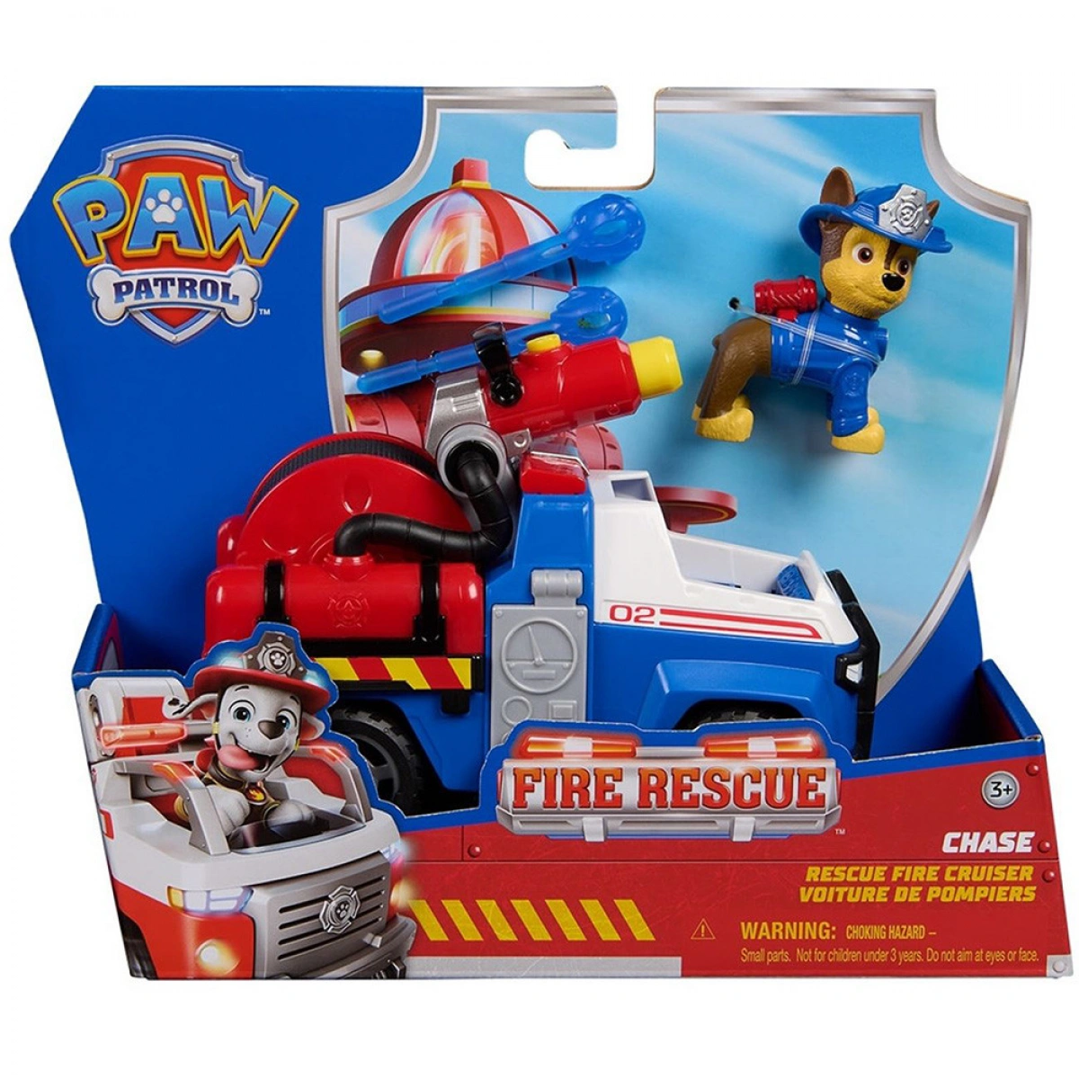 SPIN MASTER PAW PATROL:FIRE RESCUE-CHASE RESCUE FIRE CRUISER VEHICLE 6072699
