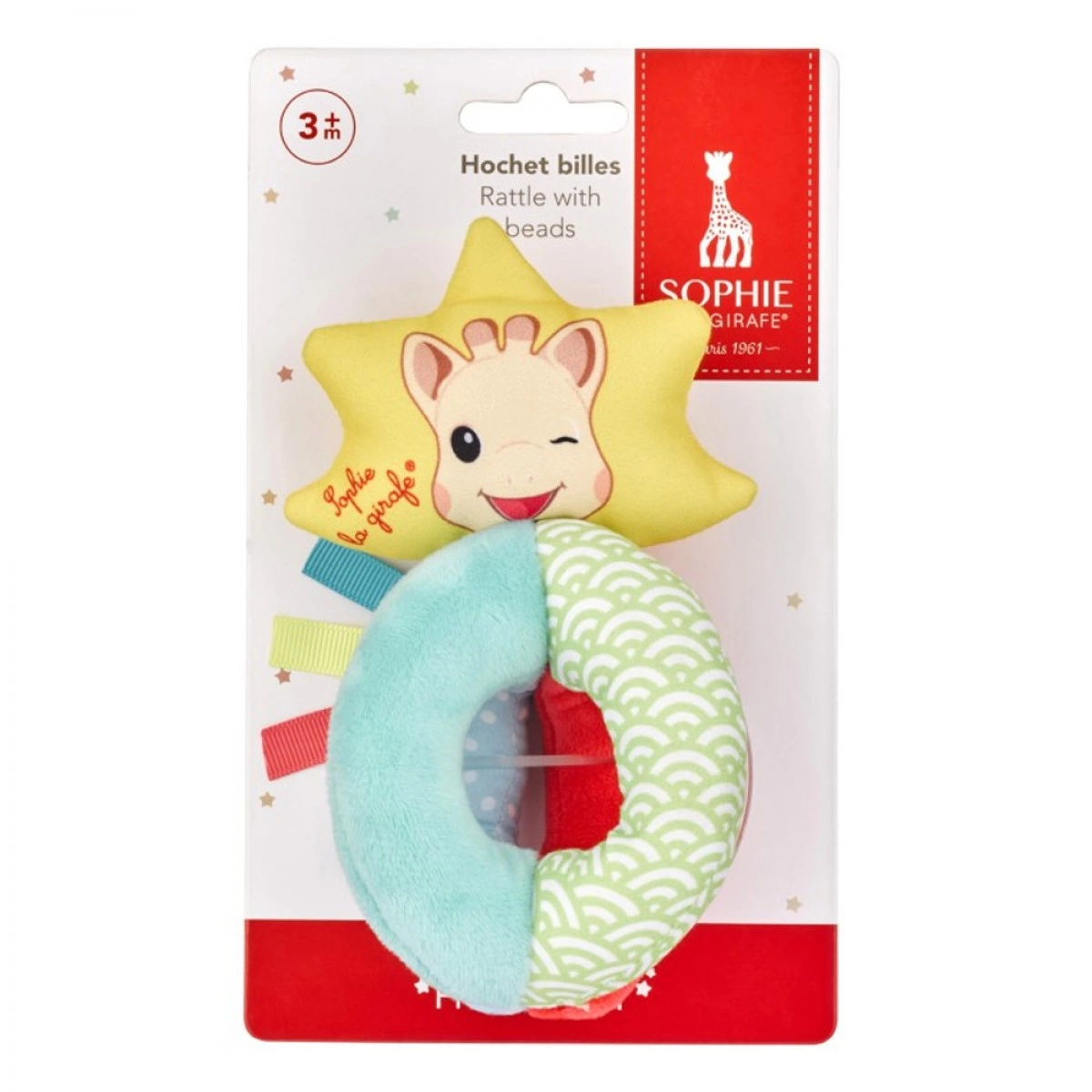SOPHIE LA GIRAFE RATTLE WITH BEADS 210207