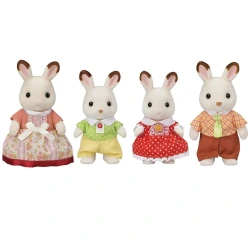 SYLVANIAN FAMILIES CHOCOLATE RABBIT FAMILY DOLLHOUSE PLAYSET 5655