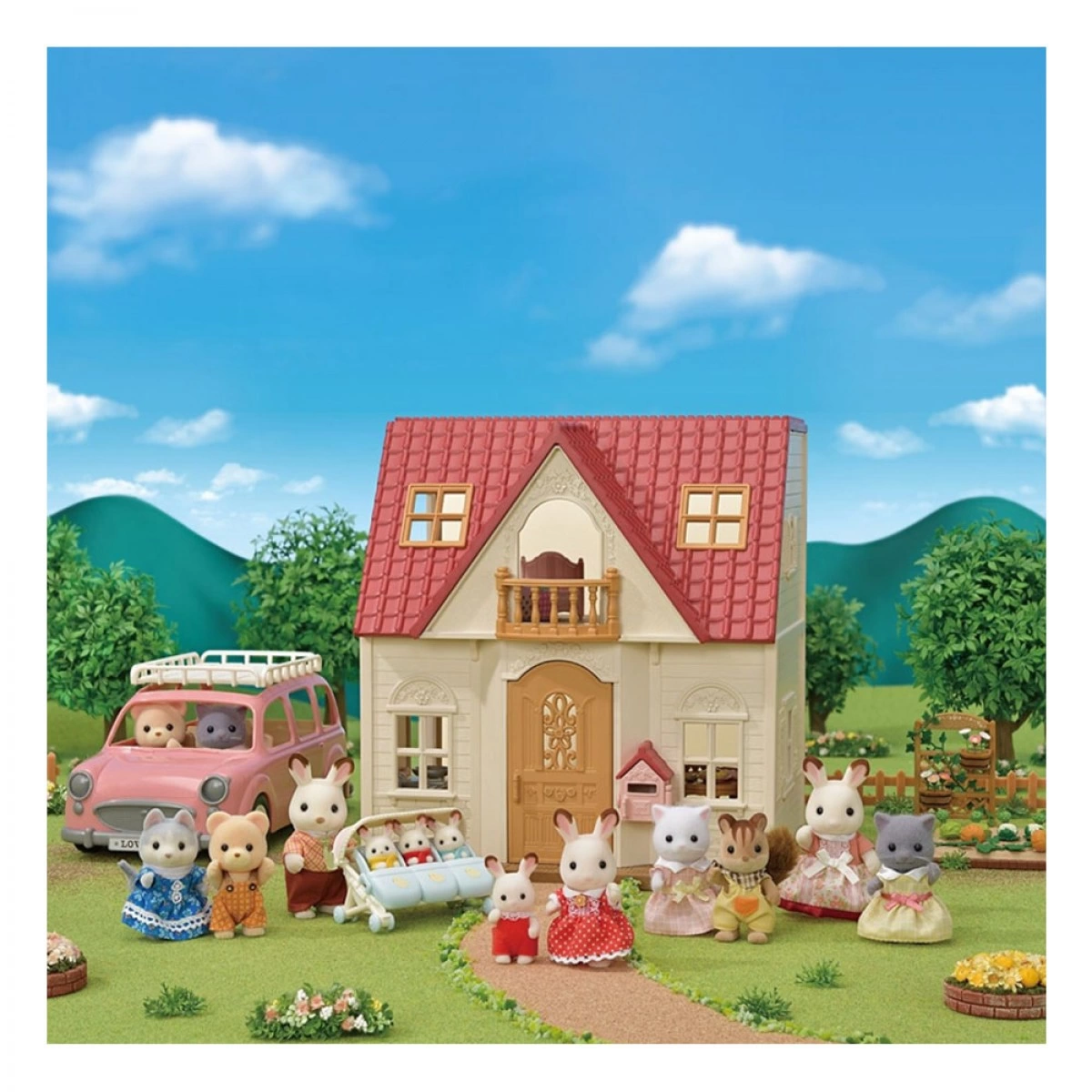SYLVANIAN FAMILIES ΣΠΙΤΙ ΤΟΥ ΑΓΡΟΥ ΜΕ ΚΟΚΚΙΝΗ ΣΚΕΠΗ 5567