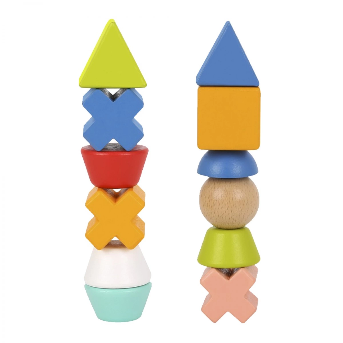 TOOKY TOYS ΞΥΛΙΝΟ ΠΑΙΧΝΙΔΙ ΣΤΟΙΒΑΞΗΣ ΣΧΗΜΑΤΩΝ ΚΑΙ ΚΑΡΤΩΝ TF268