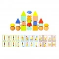 TOOKY TOYS ΞΥΛΙΝΟ ΠΑΙΧΝΙΔΙ ΣΤΟΙΒΑΞΗΣ ΣΧΗΜΑΤΩΝ ΚΑΙ ΚΑΡΤΩΝ TF268