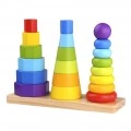 TOOKY TOYS ΞΥΛΙΝΟΙ ΠΥΡΓΟΙ ΣΤΟΙΒΑΞΗΣ ΓΕΩΜΕΤΡΙΚΩΝ ΣΧΗΜΑΤΩΝ TKF008 (17 TMX.)