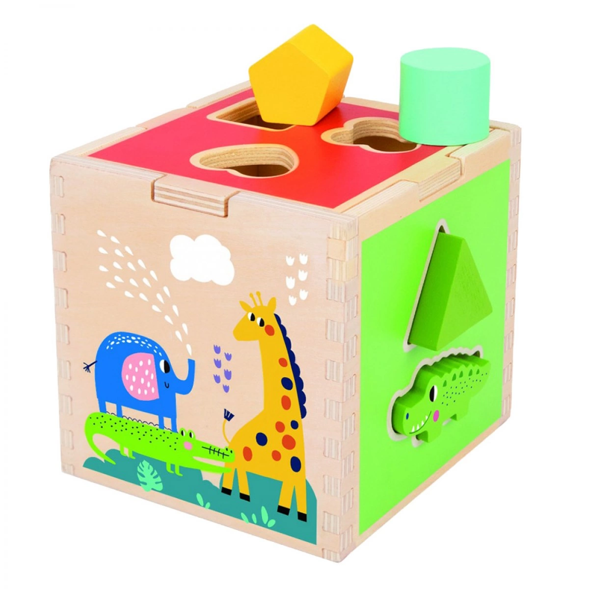 TOOKY TOYS ΞΥΛΙΝΟΣ ΚΥΒΟΣ ΜΕ ΣΧΗΜΑΤΑ TH442