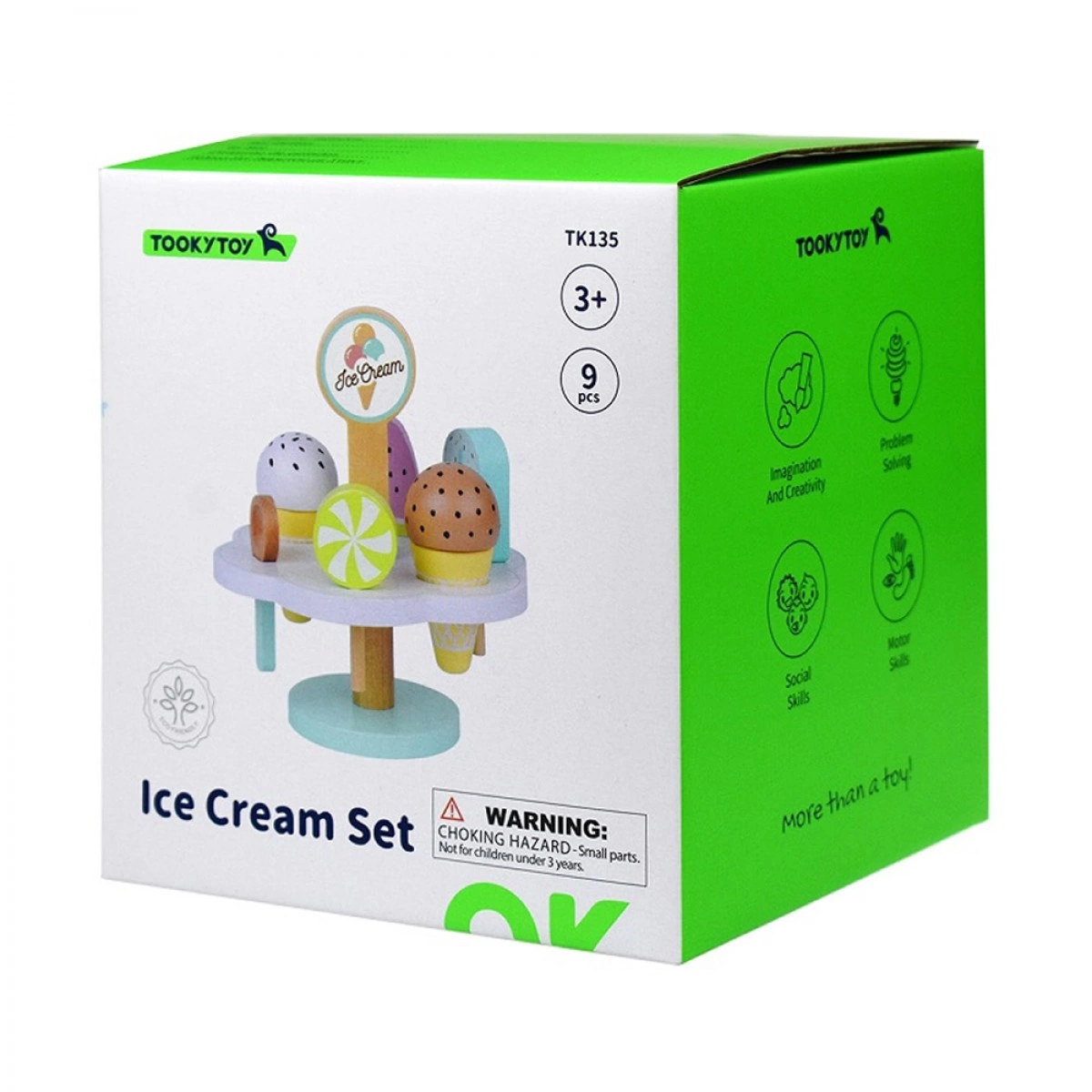 TOOKY TOYS ΞΥΛΙΝΟ ΣΤΑΝΤ ΜΕ ΠΑΓΩΤΑ TK135