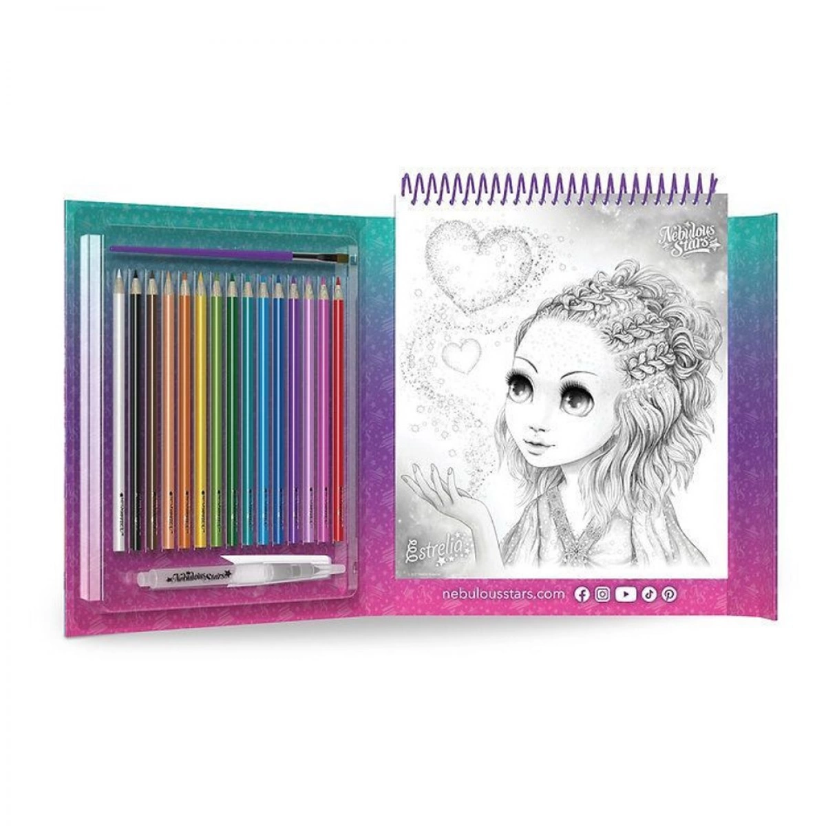 TWEEN TEAM NEBULOUS STARS WATERCOLORING BOOK 11133