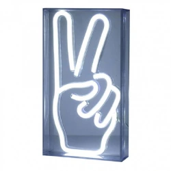 DIAKAKIS ΔΙΑΚΟΣΜΗΤΙΚΟ ΦΩΤΙΣΤΙΚΟ ΝΕΟΝ LIGHT PEACE HAND 23Χ4Χ13 580469