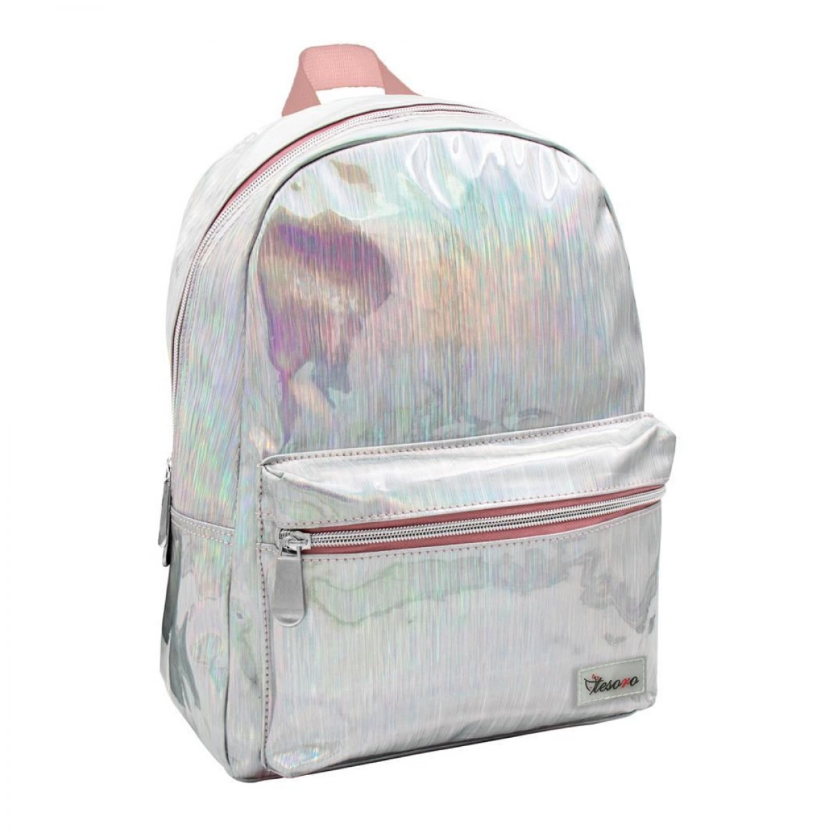 DIAKAKIS BACKPACK TESORO 26X14X36 CM PVC GREY 582326