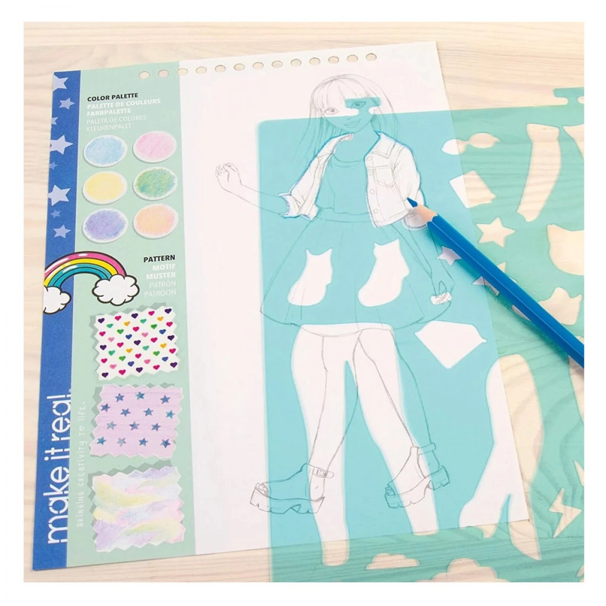 MAKE IT REAL FASHION  DESIGN SKETCHBOOK DIGITAL DREAM 3203