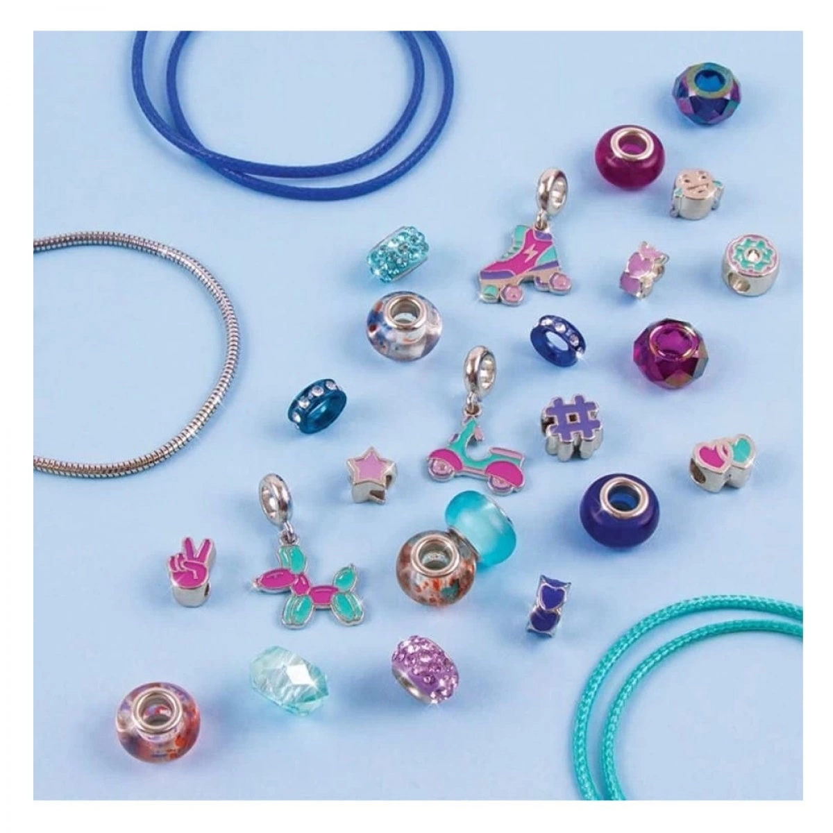 MAKE IT REAL HALO CHARMS BRACELETS TRUE BLUE 1721