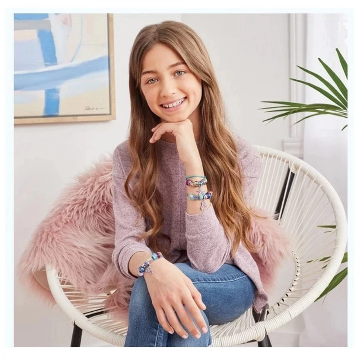 MAKE IT REAL HALO CHARMS BRACELETS TRUE BLUE 1721