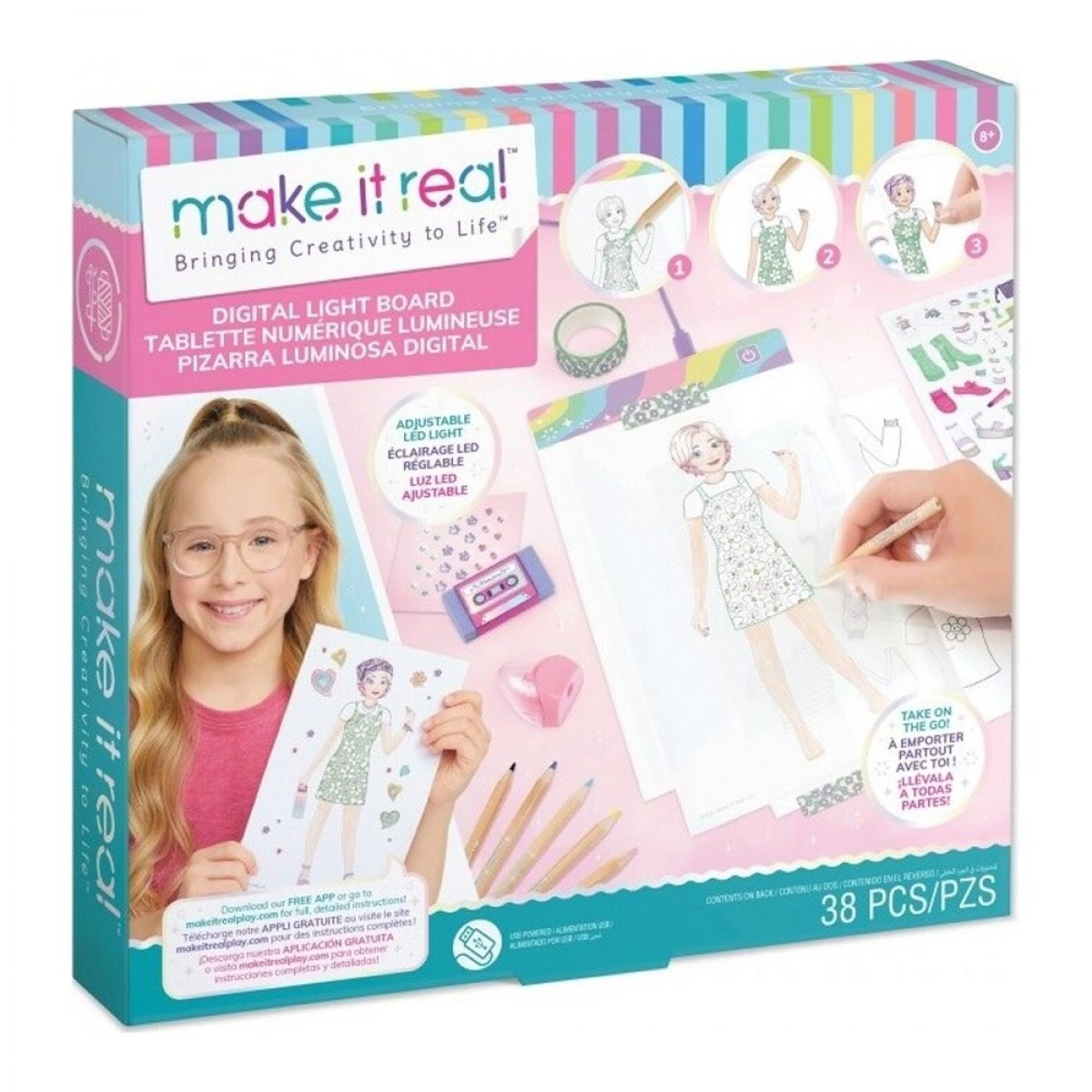 MAKE IT REAL FASHION DESIGN DIGITAL LIGHT BOARD 3503