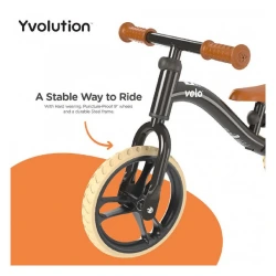 ΑΘΛΟΠΑΙΔΙΑ ΠΟΔΗΛΑΤΟ ΙΣΟΡΡΟΠΙΑΣ YVOLUTION VELO JUNIOR AIR ΜΑΥΡΟ 53.YT30K4