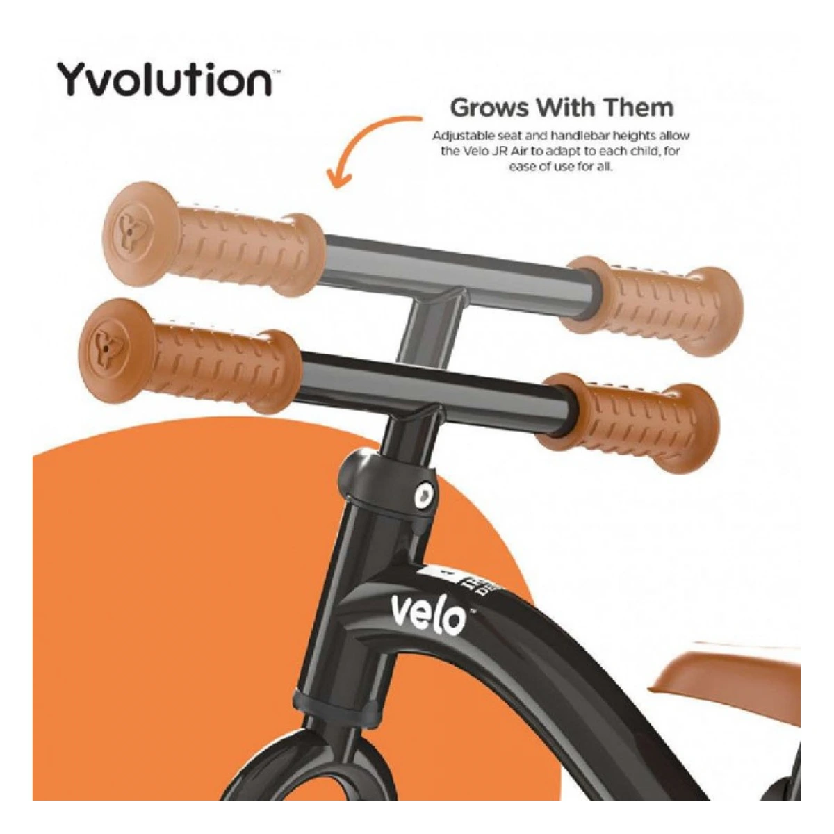 ΑΘΛΟΠΑΙΔΙΑ ΠΟΔΗΛΑΤΟ ΙΣΟΡΡΟΠΙΑΣ YVOLUTION VELO JUNIOR AIR ΜΑΥΡΟ 53.YT30K4