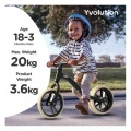 ΑΘΛΟΠΑΙΔΙΑ ΠΟΔΗΛΑΤΟ ΙΣΟΡΡΟΠΙΑΣ YVOLUTION VELO JUNIOR AIR ΜΑΥΡΟ 53.YT30K4