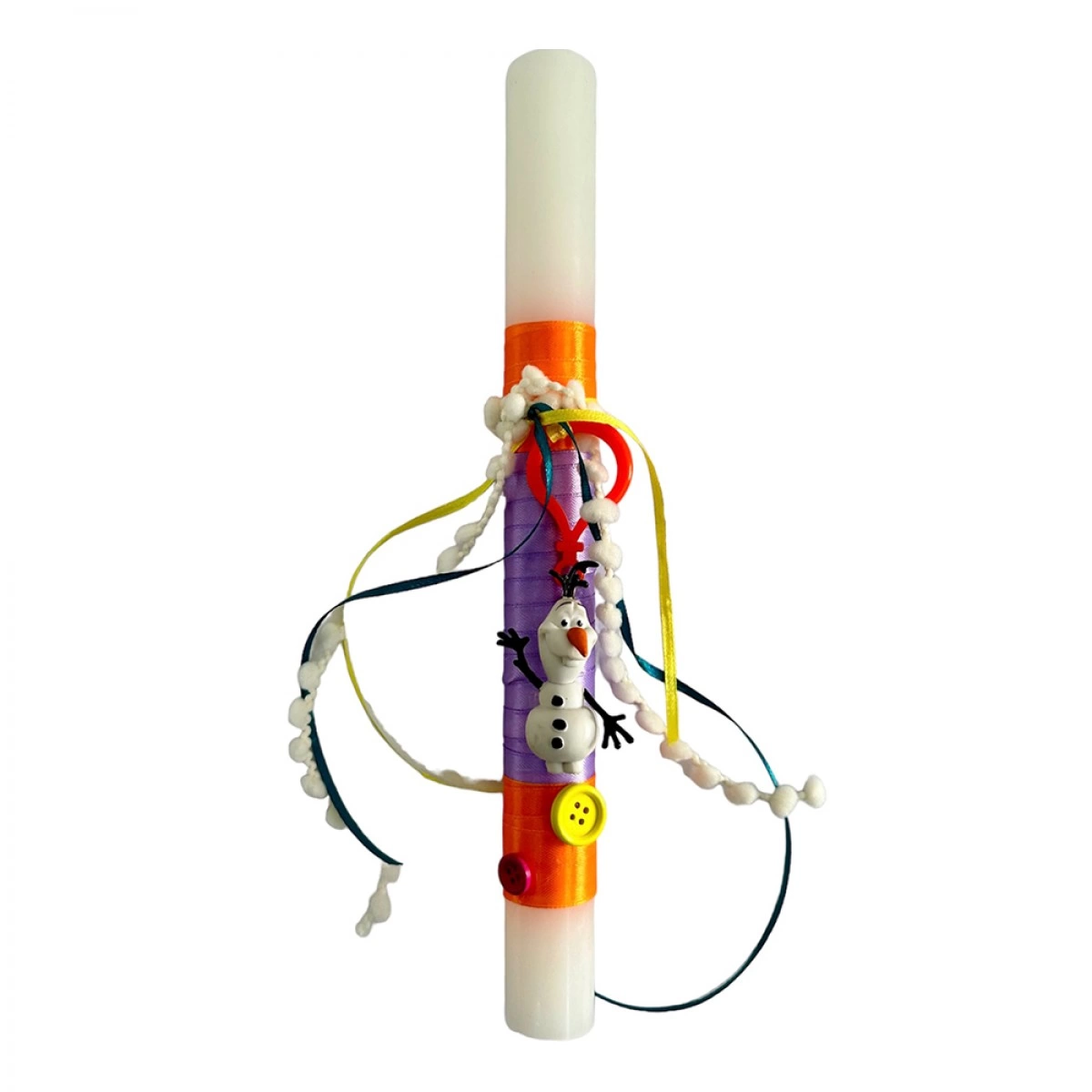 ΧΕΙΡΟΠΟΙΗΤΗ EASTER CANDLE WITH KEY RING OLAF