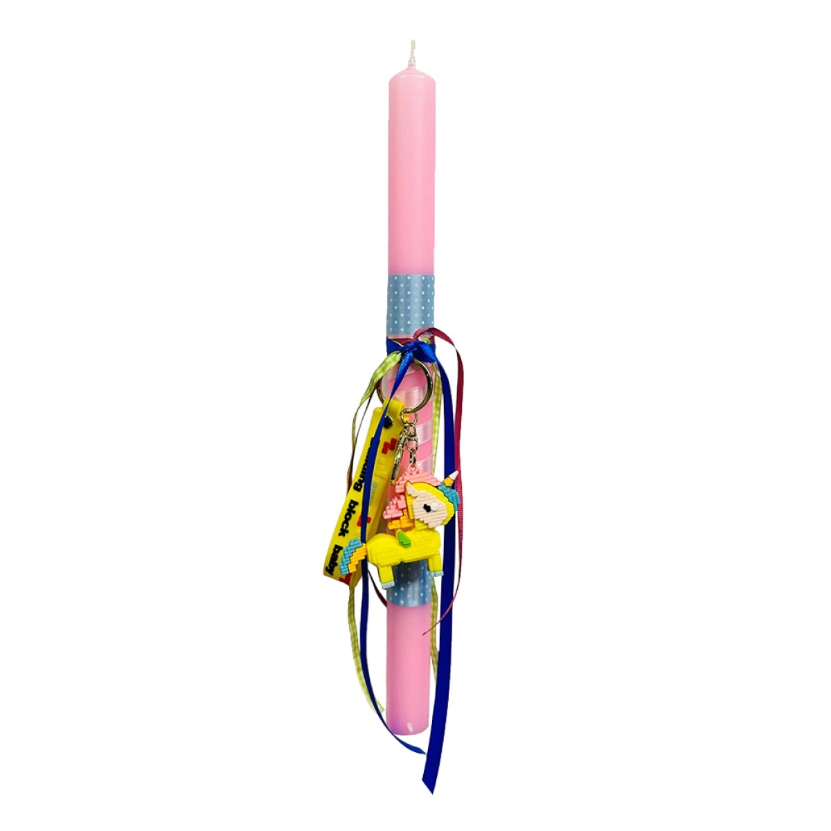 ΧΕΙΡΟΠΟΙΗΤΗ EASTER CANDLE WITH KEYCHAIN PONY