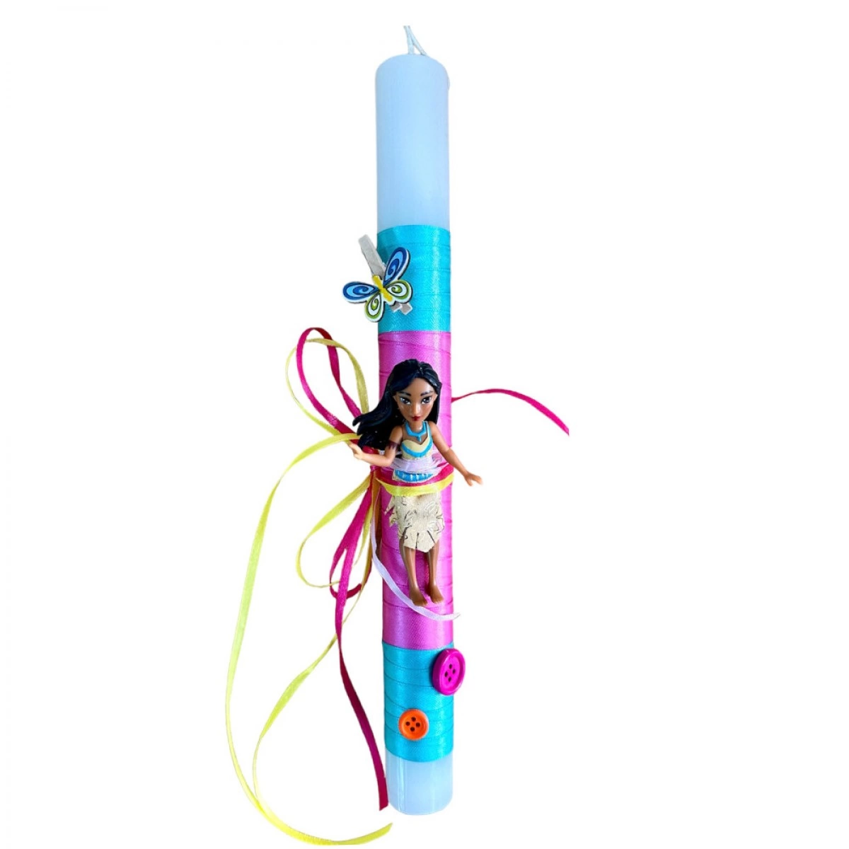 ΧΕΙΡΟΠΟΙΗΤΗ EASTER CANDLE WITH POCAHONTAS